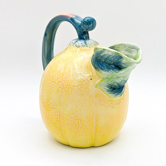 The Haldon Group Vintage Lemon Shaped Lemonade Pitcher Studio Pottery Signed '81 - Picture 12 of 12